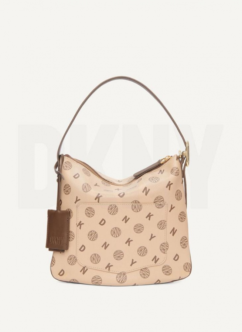 DKNY The Small Logo Optimist Women's Tote Bags Brown | Ireland_D0406