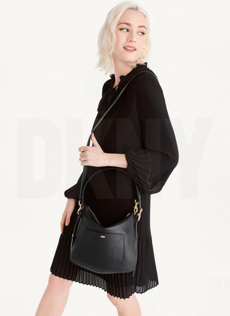 DKNY The Small Optimist Women's Shoulder Bags Black | Ireland_D0378