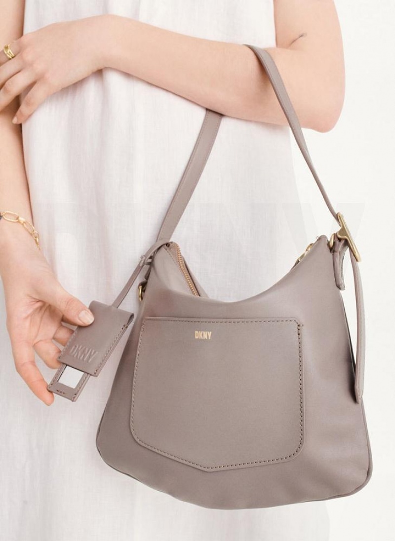 DKNY The Small Optimist Women's Shoulder Bags Grey | Ireland_D1598