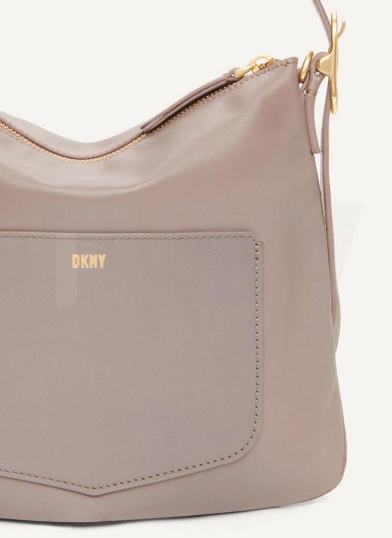 DKNY The Small Optimist Women's Shoulder Bags Grey | Ireland_D1598