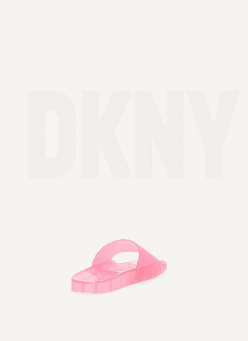 DKNY Tinzli Jelly Women's Slides Fuchsia | Ireland_D0861