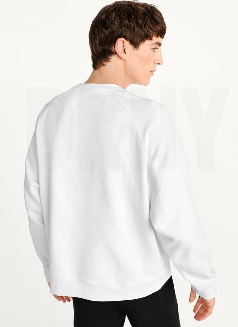 DKNY Today I Feel Men's Sweatshirts White | Ireland_D0832