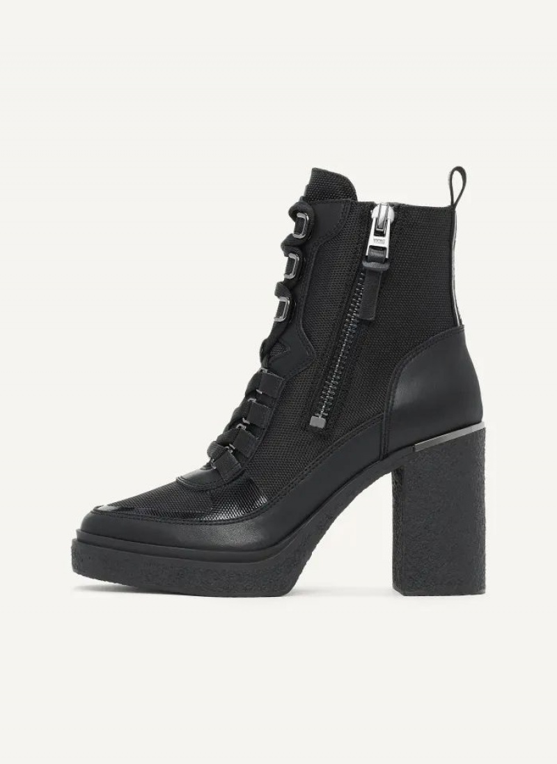 DKNY Toia Lace Up Platform Women\'s Boots Black | Ireland_D1350