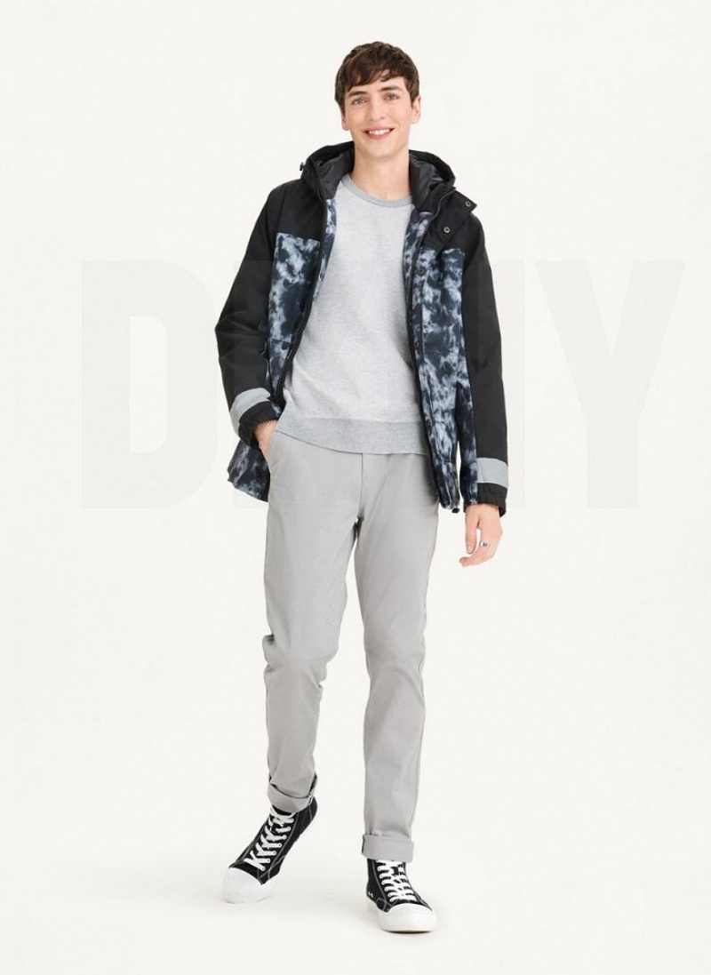 DKNY Traveler Hooded Rain Men's Jackets Multicolor | Ireland_D0874