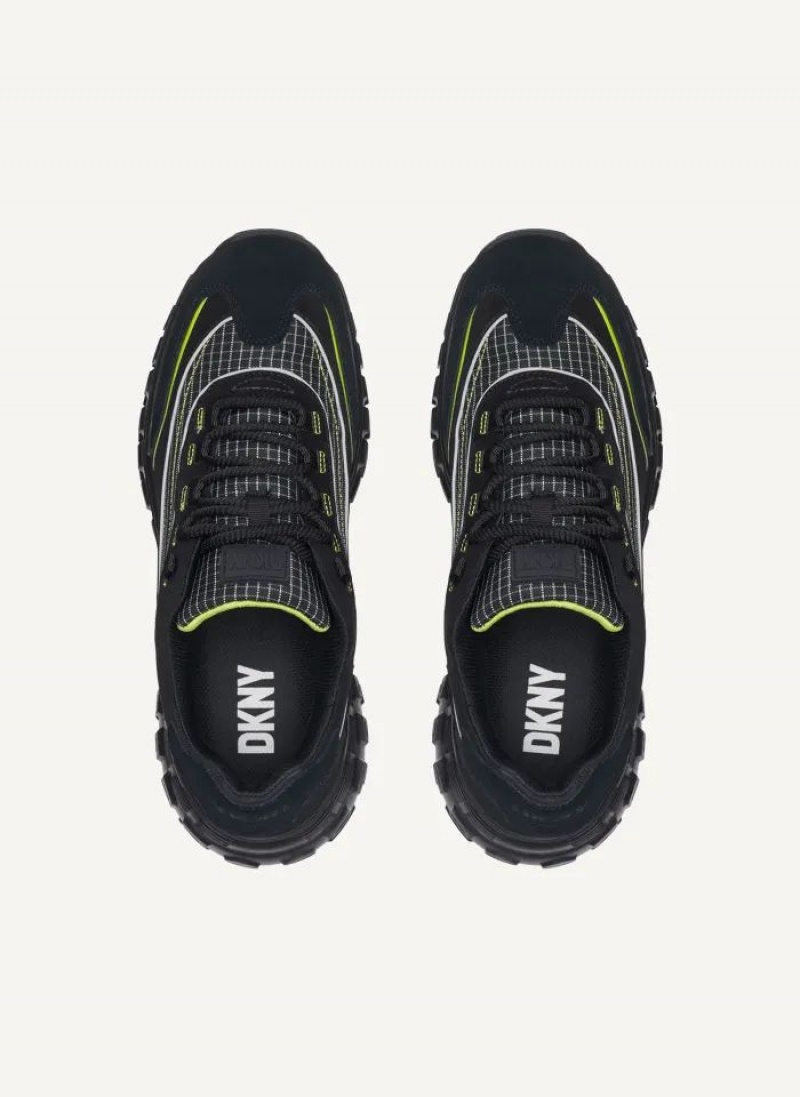 DKNY Trekking Men's Sneakers Black | Ireland_D1922