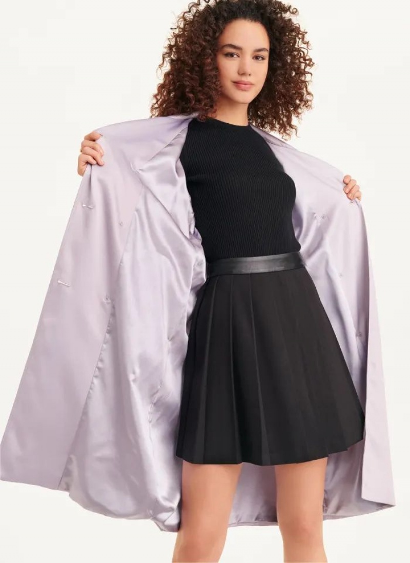 DKNY Trench Women's Coats Purple | Ireland_D1362