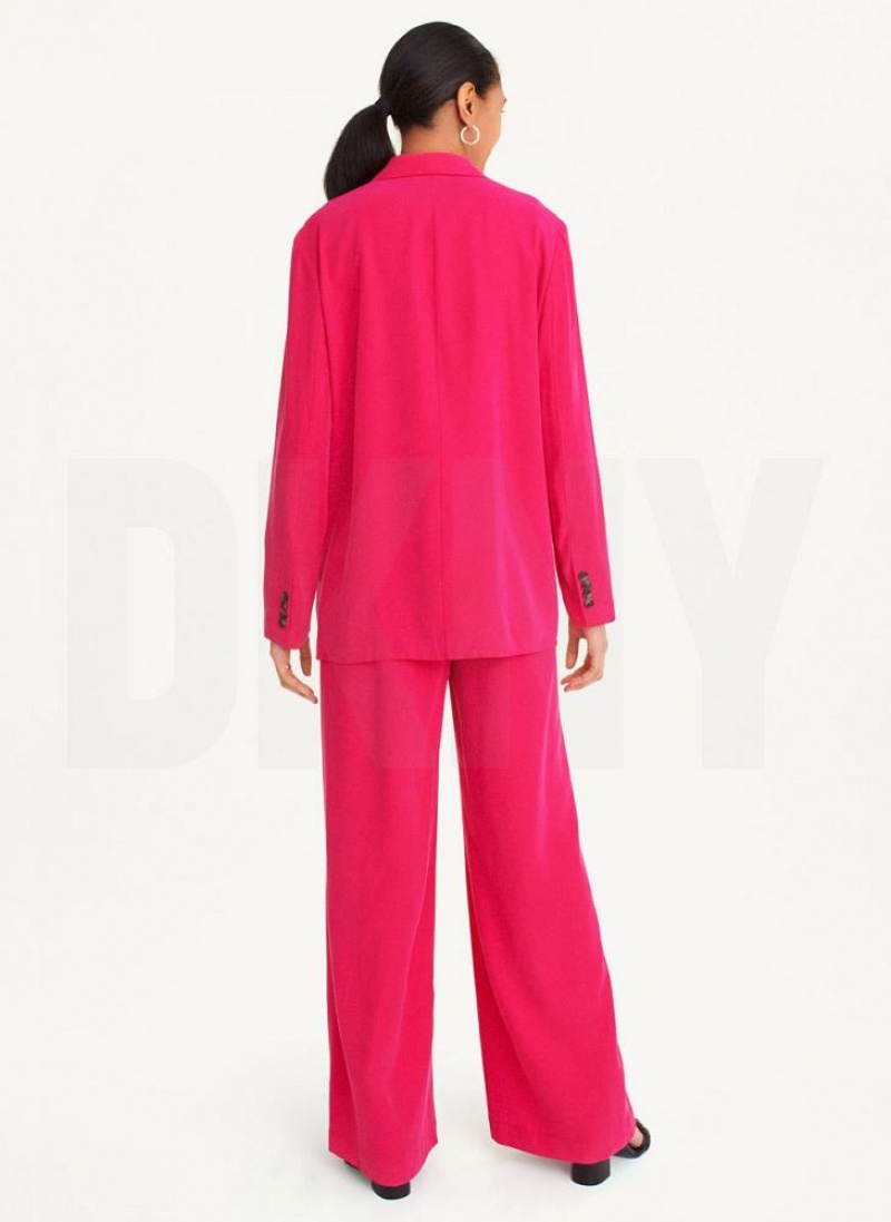 DKNY Twill Blazer Women's Jumpsuit Pink | Ireland_D0142