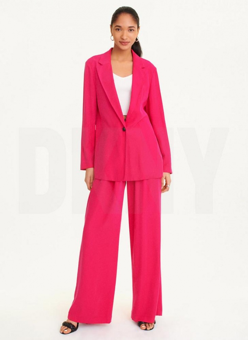 DKNY Twill Blazer Women's Jumpsuit Pink | Ireland_D0142