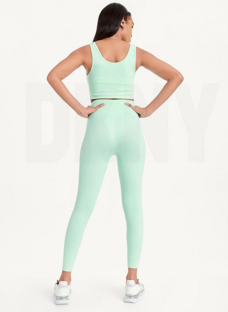 DKNY Twill Seamless Women's Leggings Green | Ireland_D1529