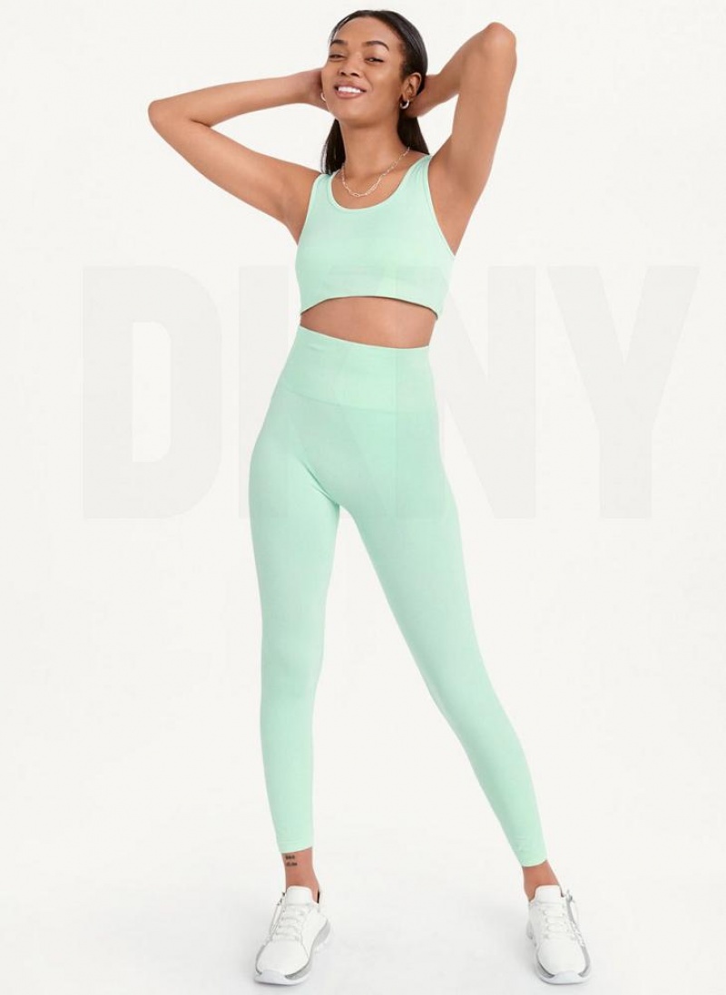 DKNY Twill Seamless Women's Leggings Green | Ireland_D1529