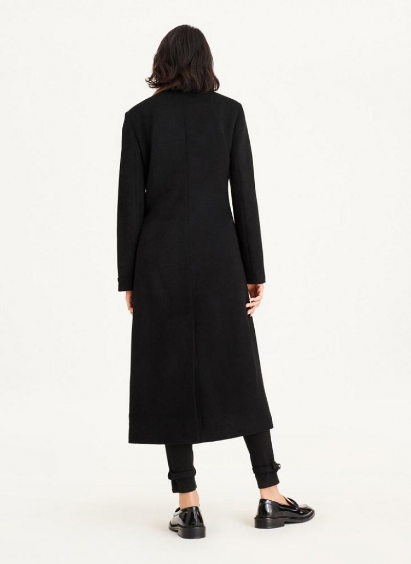 DKNY Two Tone Maxi Wool Women's Coats Brown | Ireland_D0768