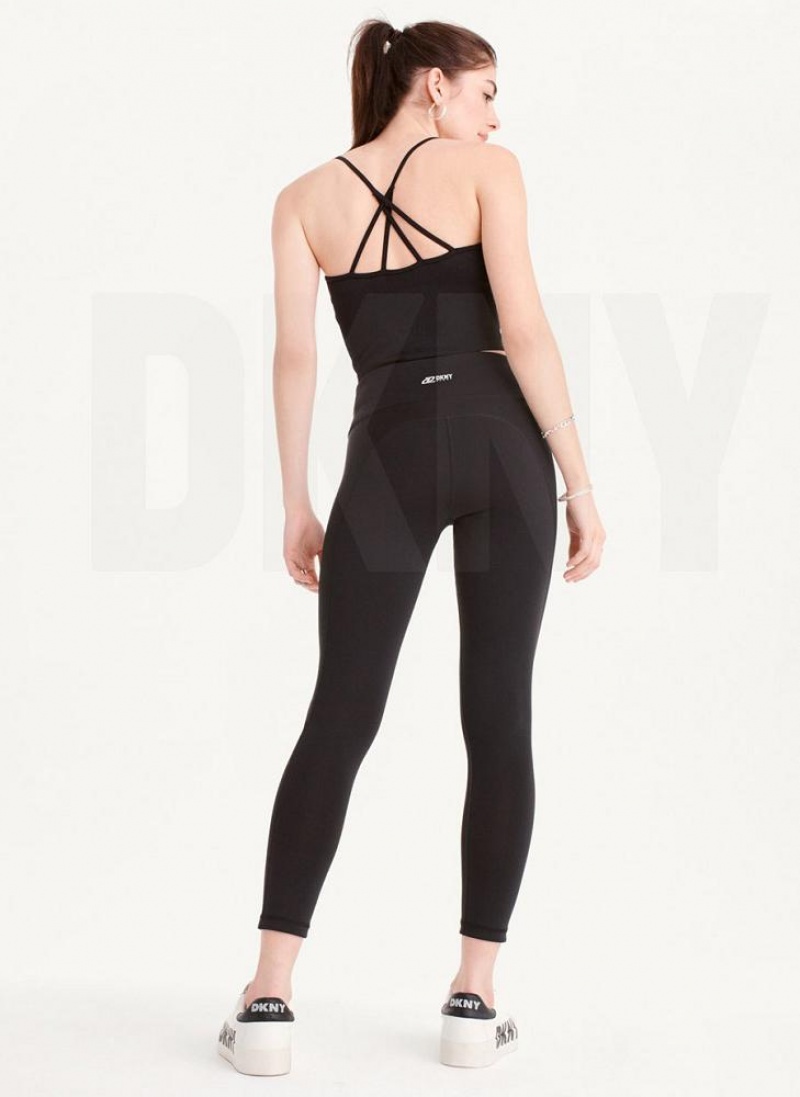 DKNY Ultra Compression High Waisted Tight Women's Leggings Black | Ireland_D0328