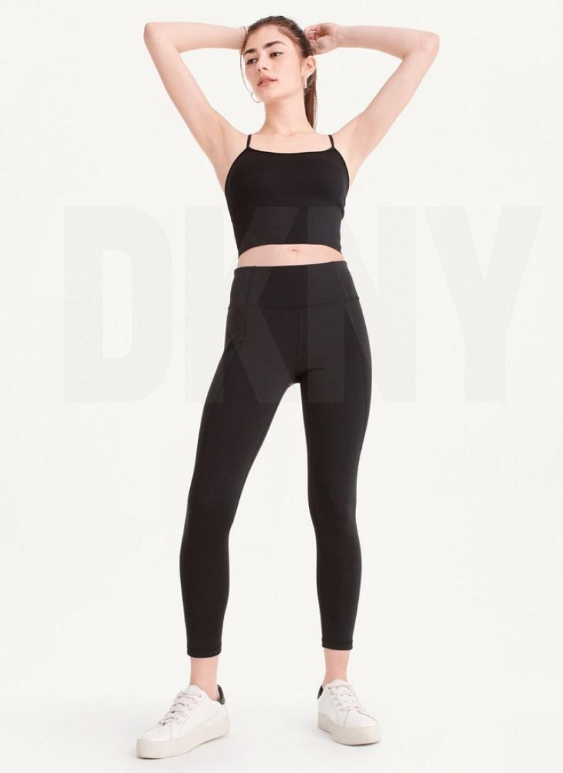 DKNY Ultra Compression High Waisted Tight Women's Leggings Black | Ireland_D0328