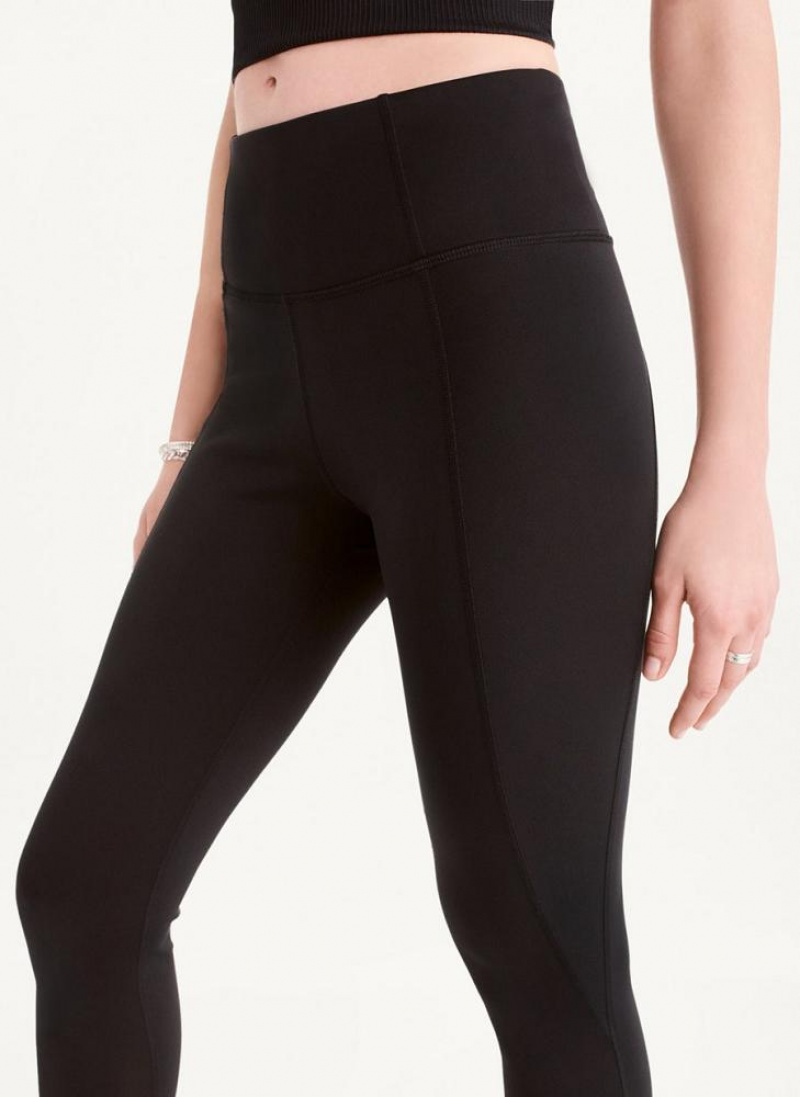 DKNY Ultra Compression High Waisted Tight Women's Leggings Black | Ireland_D0328