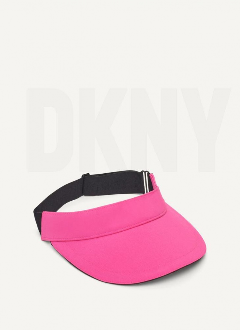 DKNY Underbrim Visor Women's Hats Pink | Ireland_D0963