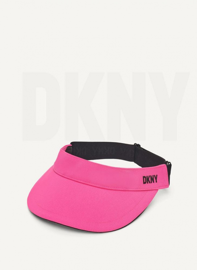 DKNY Underbrim Visor Women\'s Hats Pink | Ireland_D0963