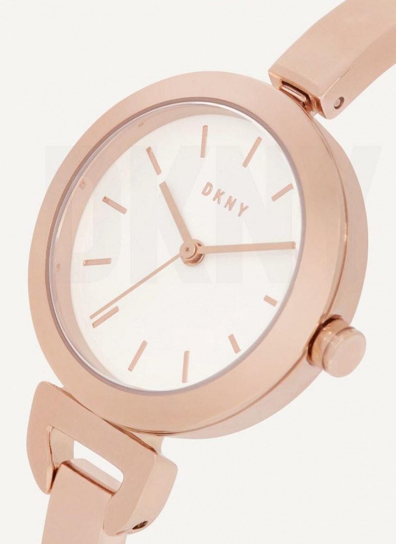 DKNY Uptown D Band Women's Watches Rose Gold | Ireland_D0400