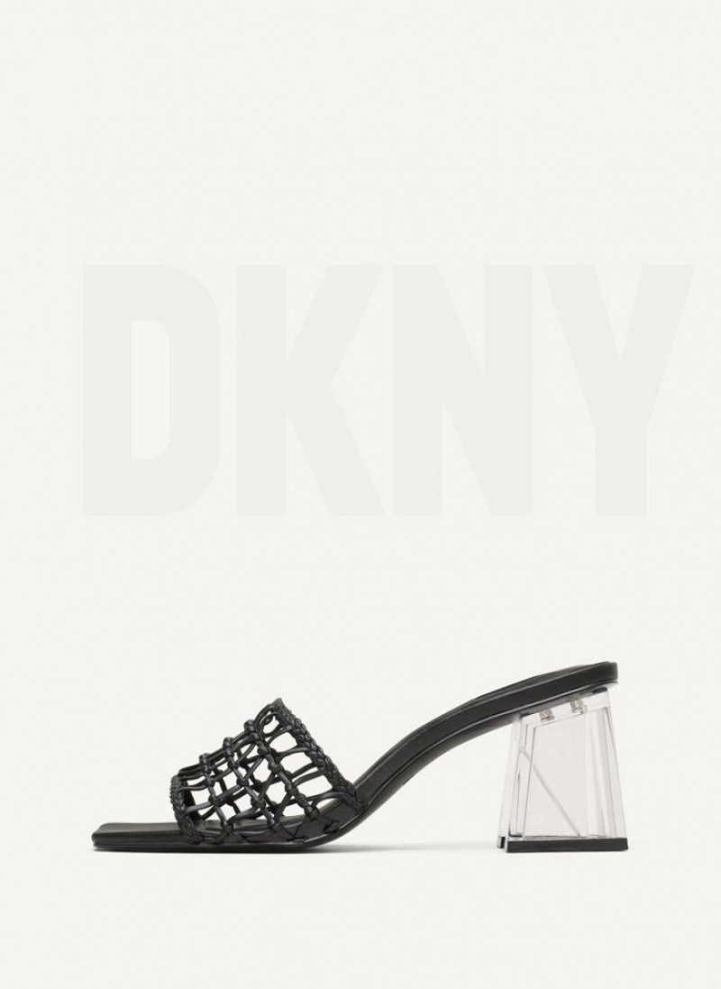 DKNY Vittoria Women\'s Heels Black | Ireland_D0418