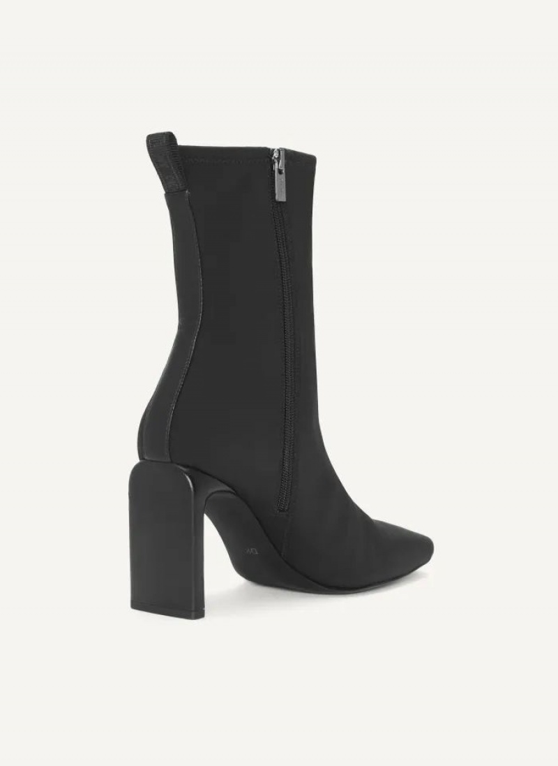 DKNY Wren - New Heel Shape (Neoprene) Women's Boots Black | Ireland_D1492