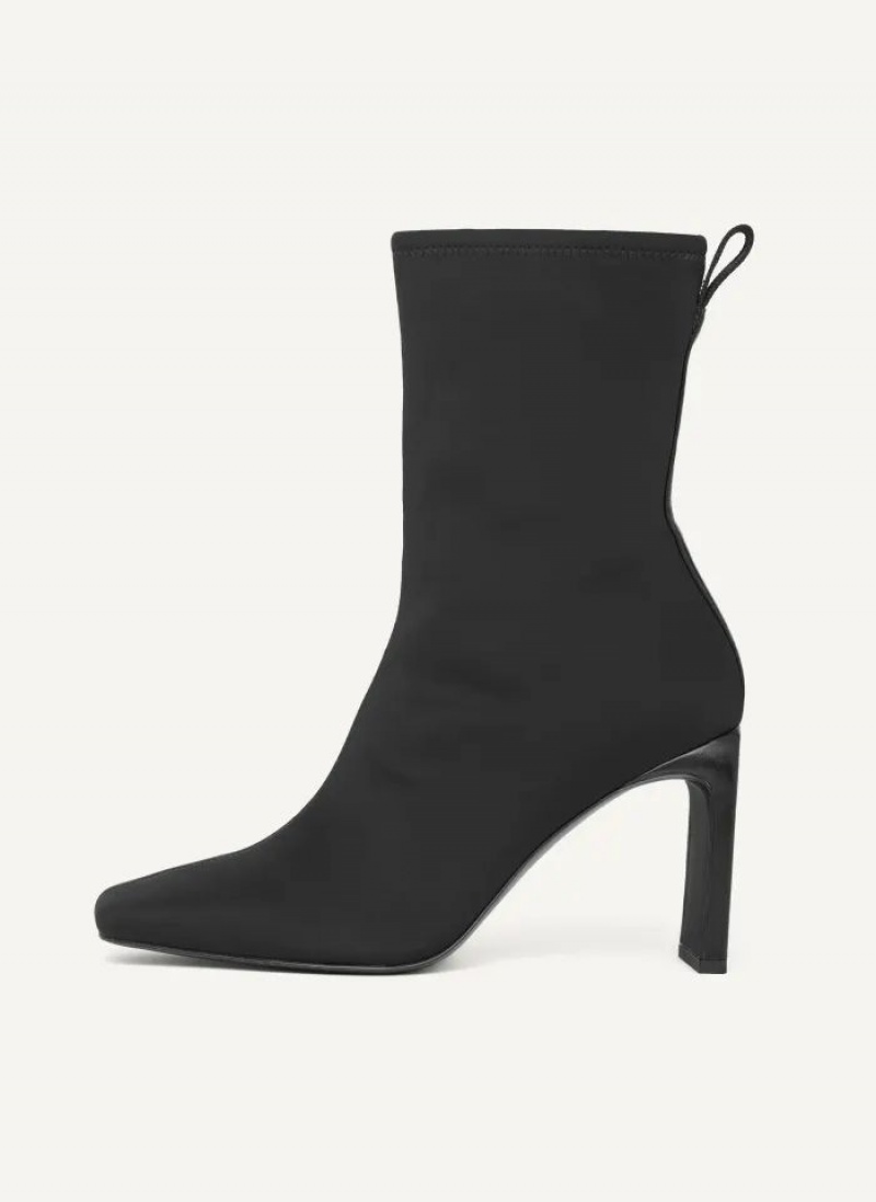 DKNY Wren - New Heel Shape (Neoprene) Women\'s Boots Black | Ireland_D1492