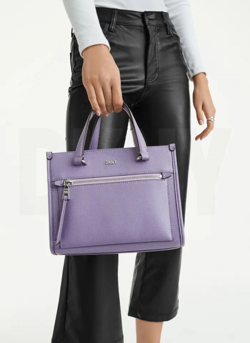 DKNY Zoie Mini Women's Tote Bags Purple | Ireland_D0302